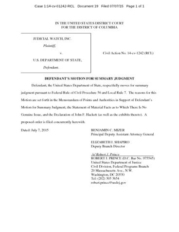 judgment summary motion state jw department judicial document category 1242 judicialwatch