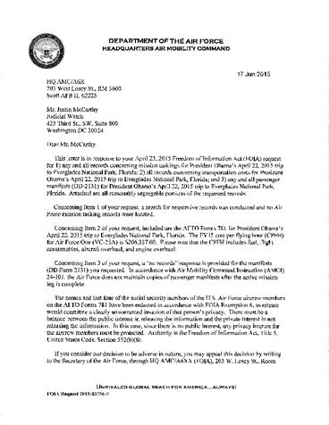 Air Force Documents 3964_001 - Judicial Watch